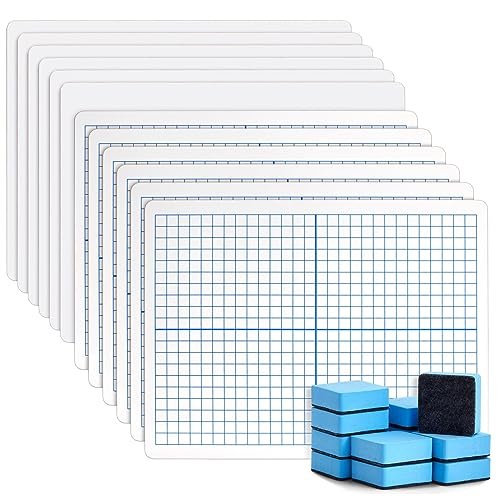 Bright Creations Dry Erase Boards with Grid & Blank Side