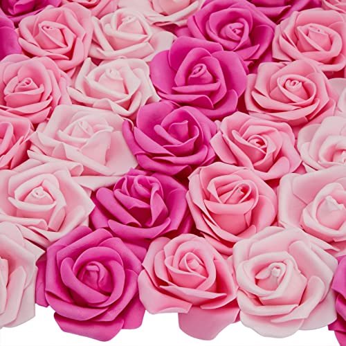 Bright Creations Artificial Flowers Foam Rose Heads